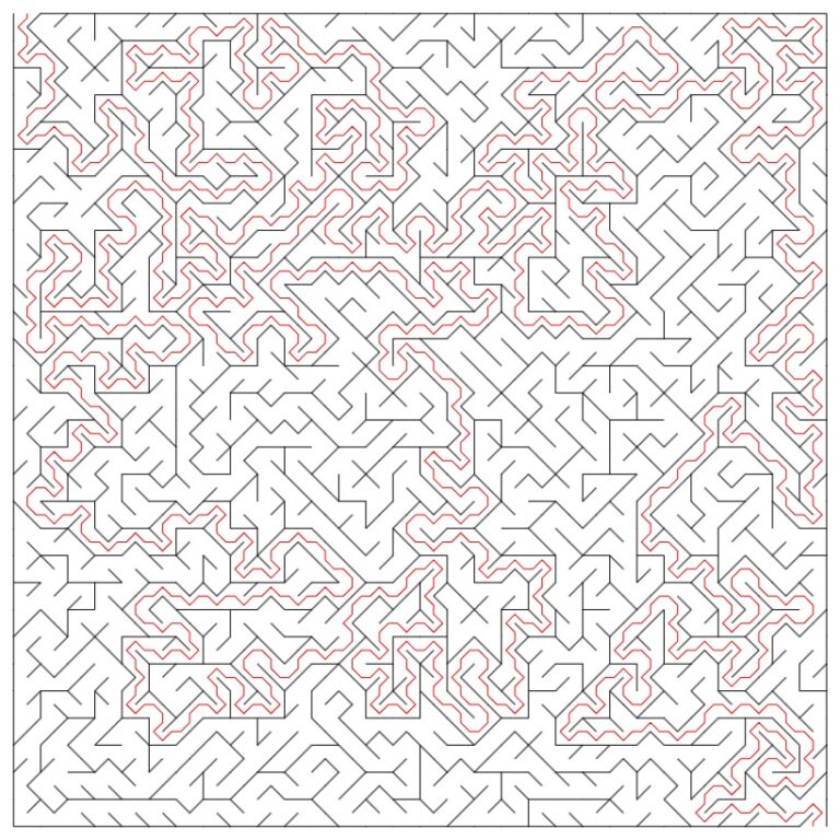 This is the solution to a maze.